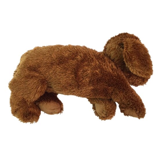 Ty Chocolate Lab Puppy Dog Plush 12" Stuffed Animal Reddish Brown Labradoodle - Picture 4 of 8